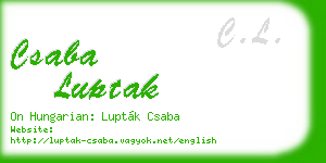 csaba luptak business card