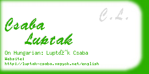csaba luptak business card